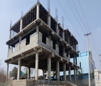 200 meters from Jeedimetla main road, 100 and 60 road corner building